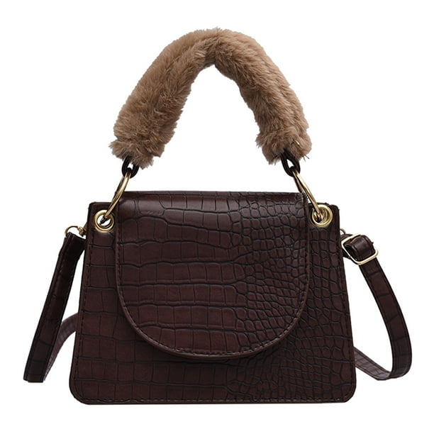 Womens Handbag,Plush Shoulder Bag Messenger Bag Top-handle Bags Crossbody Bags For Teen Girls Womens Handbag,Plush Shoulder Bag Messenger Bag Top-handle Bags Crossbody Bags For Teen Girls